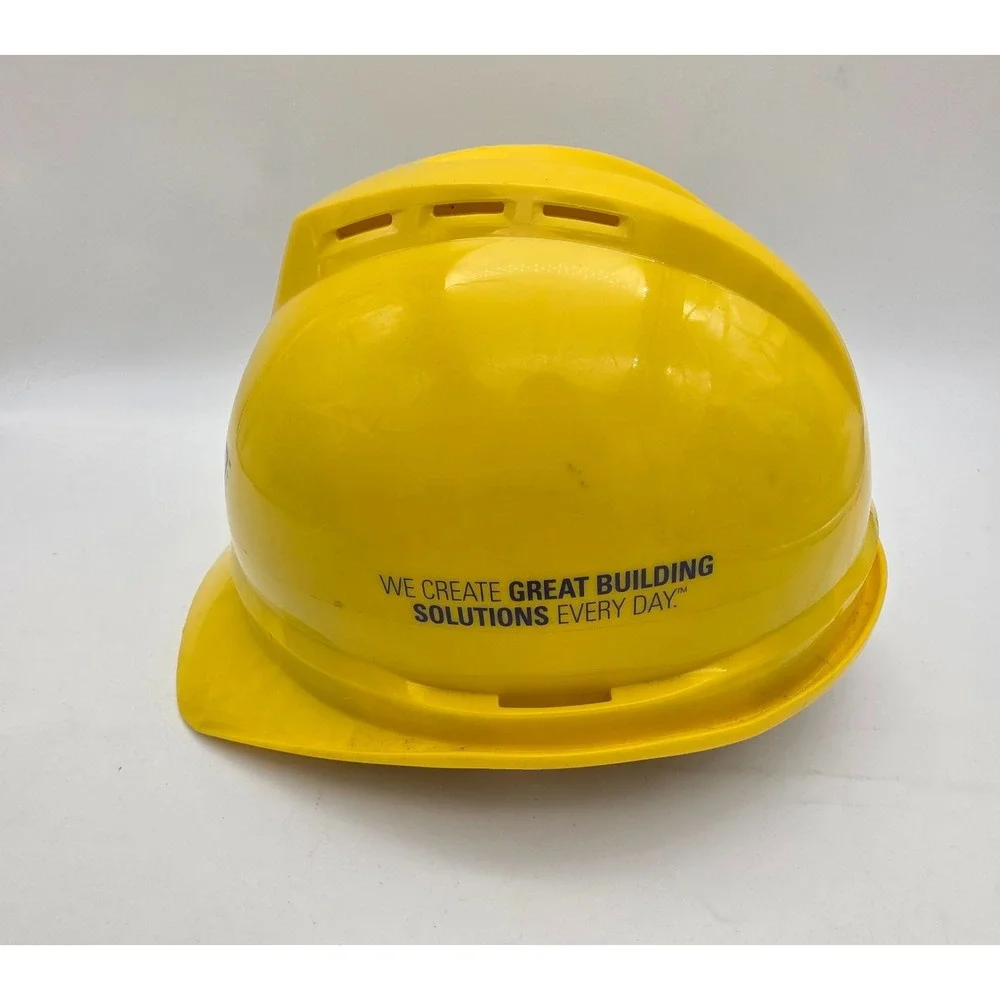 MSA Advance Vented Cap Style Hard Hat - Yellow - 4 Point Rachet